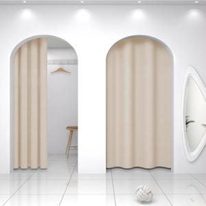 방풍 방한 암막 도어 커튼(압축봉 포함) 현관문 중문 복도 겨울 우풍차단 공간분리 바람막이