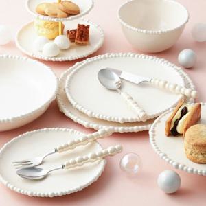 [해외] 커트러리 디저트 포크 진주 구슬