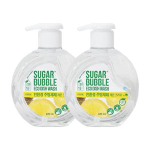 슈가버블 주방세제 레몬크러쉬 470ml x2