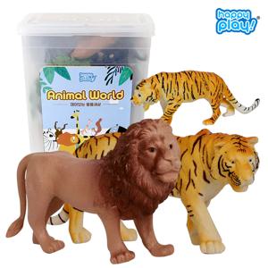 해피플레이 어린이 역할놀이 장난감 애니멀월드 동물 피규어 50pcs