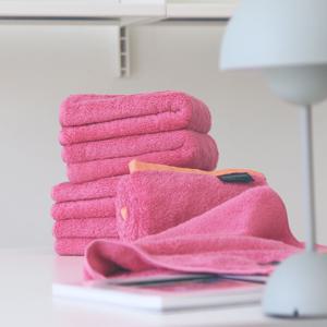 고중량 40수 코마사 200g 디자인 호텔 수건 선염 레이어 타올 플라워핑크 10장