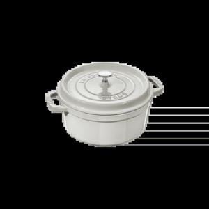 원형 꼬꼬떼 18cm 화이트 트러플 ST1018107 (꼬깔 손잡이 증정)