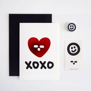 XOXO 하트 카드