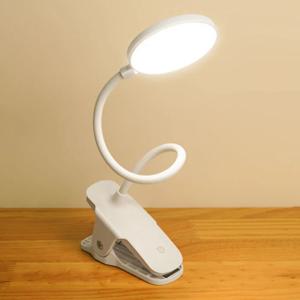 LED 충전식 코브라 집게 스탠드 화이트