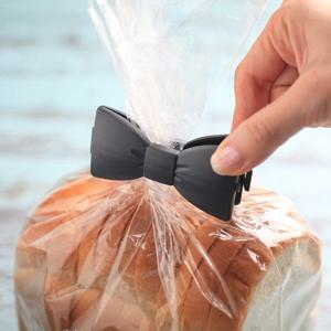 1+1 리본 봉지집게 과자밀봉 6p