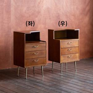 [리퍼] 브루나 원목 침대협탁