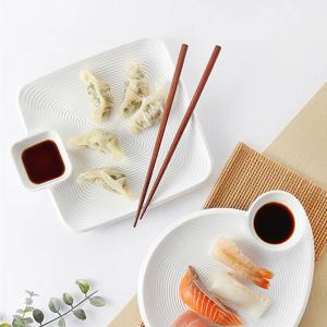 [리퍼]트윈 서빙플레이트 종지접시 만두 초밥접시 사각