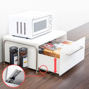 무소음 철제 슬라이딩 수납함 디귿 서랍함 주방 보관함 식탁위 소품 정리함