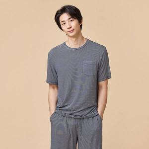 남 보드리 반팔 파자마 티셔츠