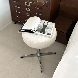 [리퍼] 머랭 패브릭 스툴