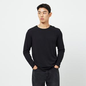 남 JAJU HEAT 코튼 라운드넥 긴팔 티셔츠 (2 colors)