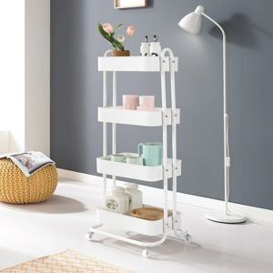 [리퍼] 철제 이동식 수납장 4단 트롤리