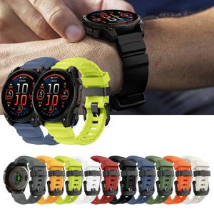 가민 베니스 실리콘 스트랩 퀵핏 22mm 26mm 호환 스포츠 런닝 방수밴드