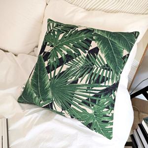트로피컬 리프 하이 캔버스 쿠션커버