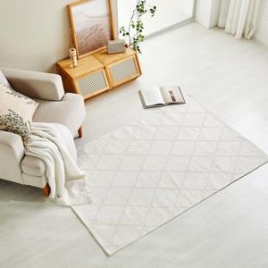 핸드메이드 코튼 위빙 러그 100x150