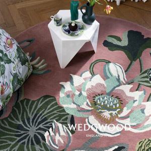 영국 웨지우드 워터릴리 라운드 직수입 천연 울카페트 / M-사이즈 / CP22031