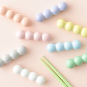 [해외] 커트러리 수저받침대 파스텔 폼폼 2개 세트