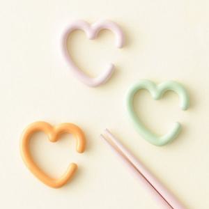 [해외] 커트러리 수저받침대 파스텔 하트