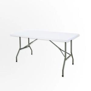 견고한상판 퓨어화이트 스틸폴딩다리 와이드테이블1520