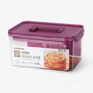 락앤락 밀폐용기 4.8L 손잡이 김치통 반찬통 비스프리 트라이탄