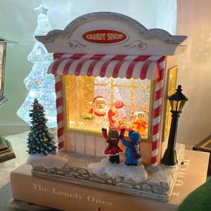 크리스마스 캔디샵 오르골 스노우볼 무드등 장식 워터볼 인테리어 장식 선물