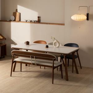 라엘 월넛 6인용 애쉬원목 18T 포세린 양면세라믹 식탁 테이블 1800