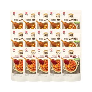 다담 강된장찌개양념 130g x10개+떡볶이양념 150g x5개