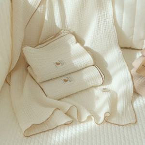 신생아 유아 베이직 3중 요루 거즈 블랭킷