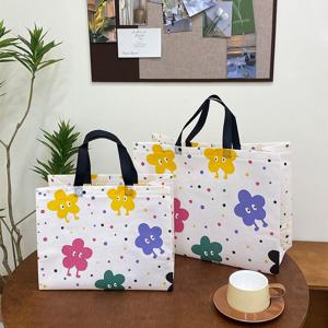 레인보우 부직포쇼핑백 50장세트 의류매장쇼핑백 단체선물 포장 선물 봉투 쇼핑백 답례품