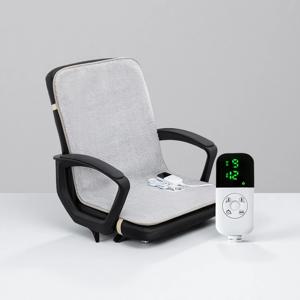 [해외]핫 시트 사무실 난방 필수템 착석감 좋은 발열 의자 패드 등받이 일체형