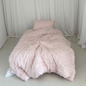 Baby pink Chiffon Peony 이불커버 (4sizes)