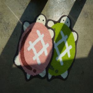 Pluffy Turtle Rug 터프팅 러그 발매트 거북이 캐릭터
