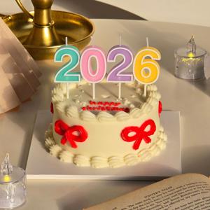 2026 파스텔 숫자 초 set