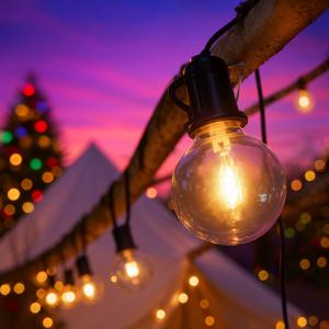 태양광 트리등 전구 줄조명 스트링 라이트 캠핑 태양열 수목등 전등 트리전구 12LED