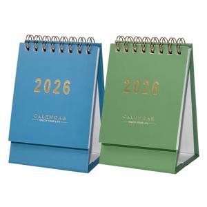 2026 미니 달력 데스크 캘린더 블루 그린