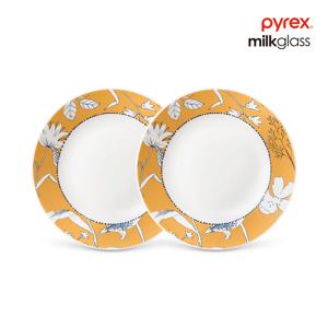 파이렉스 밀크글라스 러써포드 원형중접시 2P