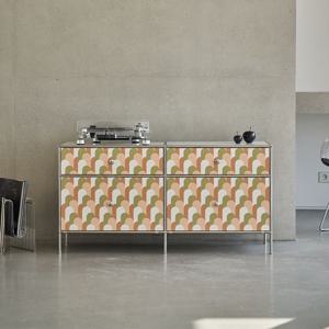 무디 아르떼 4칸 모듈 수납장 (레트로 컬렉션)