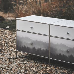 무디 아르떼 4칸 모듈 수납장 (수묵화 컬렉션)