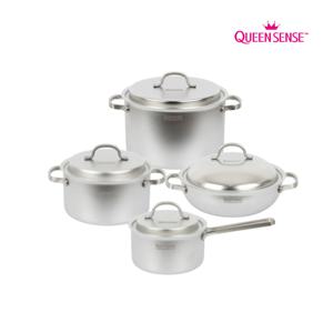퀸센스 통5중 무연마냄비 4종A형세트(편수16,양수20,24,궁중전골24)+(핸들,받침)
