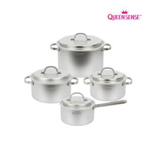 퀸센스 통5중 무연마냄비 4종B형(편수16,양수18,양수20,양수24)+(핸들,받침)