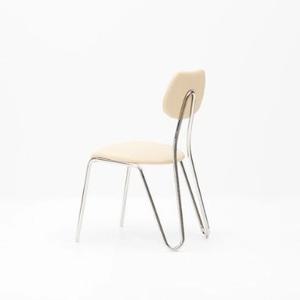 모던감성 실버스틸프레임 가죽시트 식탁체어(440 3색)