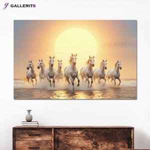 장관 팔마도 태양 일출 말 그림 거실 사무실 인테리어 액자