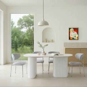 템바보드 ARIA 아리아 라운드 세라믹 4인/6인/8인 식탁 테이블