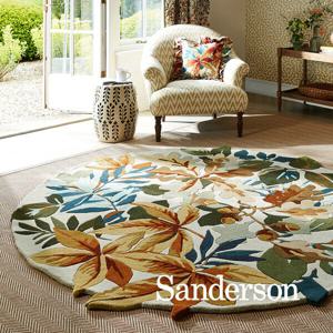 영국 샌더슨 로빈슨 우드 라운드 직수입 천연 울카페트 /  L-사이즈 / CP24019