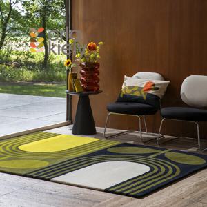 영국 올라케일리 스트라이프 튤립직수입 천연 울카페트 / L-사이즈 / CP24028