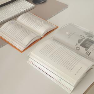 책모양 투명 아크릴 페이퍼 필사 독서문진