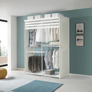 옷걸이를 두배로 시스템행거 드레스룸 1600