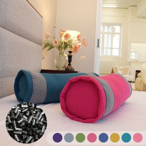 순면 피그먼트 바이오칩 원형 베개 대형