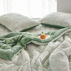 사이즈Up 페스츄리 3COLOR 10mm꼬임 장모극세사 차렵이불 세트(SS/Q)