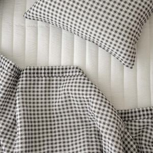 시어서커 체크이불 냉감 여름이불세트 리플 차렵이불 슈퍼싱글 퀸 킹 라지킹 SS Q K LK